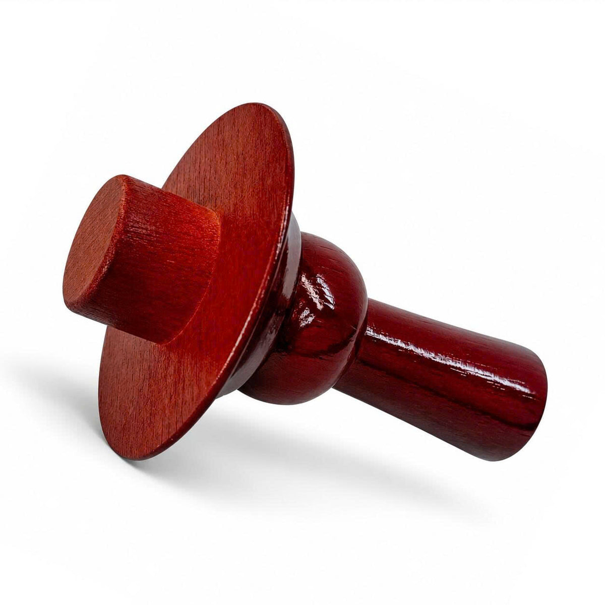 Fairmont Mahogany Neck Block, 99mm Mannequin Neck Cap for Fabric Dress Forms, Replacement Top Finial for Clothing Displays