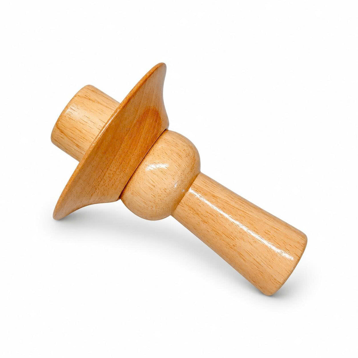 Fairmont Natural Wood Neck Block, 99mm Mannequin Neck Cap for Fabric Dress Forms, Replacement Top Finial for Clothing Displays