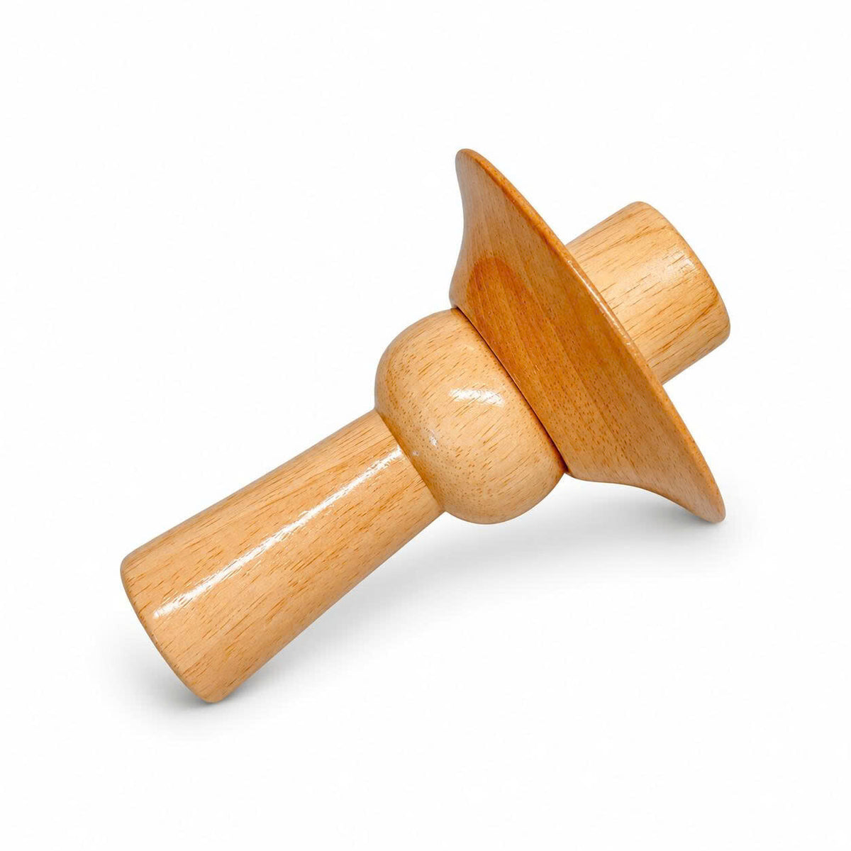 Fairmont Natural Wood Neck Block, 99mm Mannequin Neck Cap for Fabric Dress Forms, Replacement Top Finial for Clothing Displays