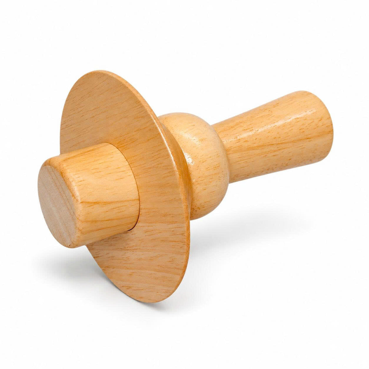 Fairmont Natural Wood Neck Block, 99mm Mannequin Neck Cap for Fabric Dress Forms, Replacement Top Finial for Clothing Displays