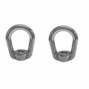 2 PCS SS-316 EYE NUT 1/2" UNC Tap Thread Stainless Steel Marine 2,150-lbs