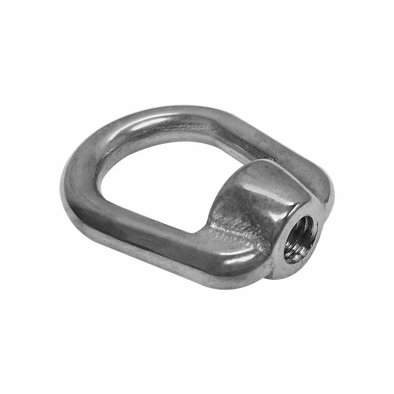 2 Pc SS 316 EYE NUT 1/4" UNC Tap Thread Stainless Steel Boat Marine 460 Lbs WLL