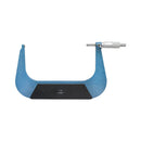 7-8 inch machinist micrometer set with calibration rod and wrench in foam-lined box.