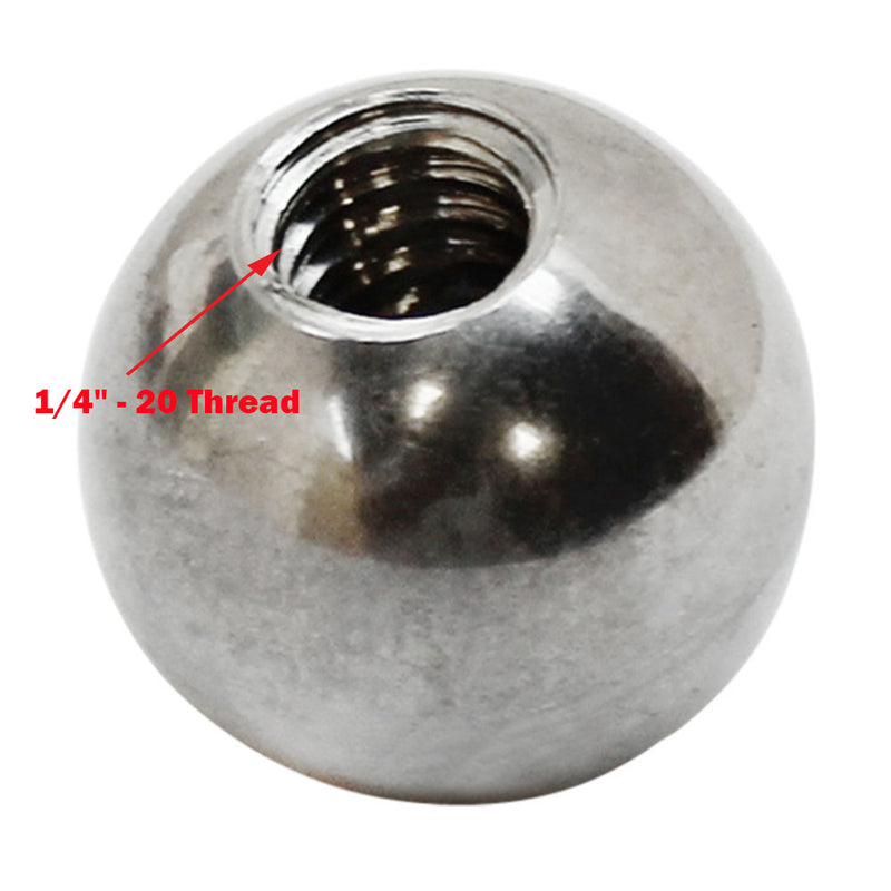 5 PC 1/4" - 20 Thread LEFT Hand Marine Stainless Steel 316 Ball Nut UNC Cap Dome Bolt