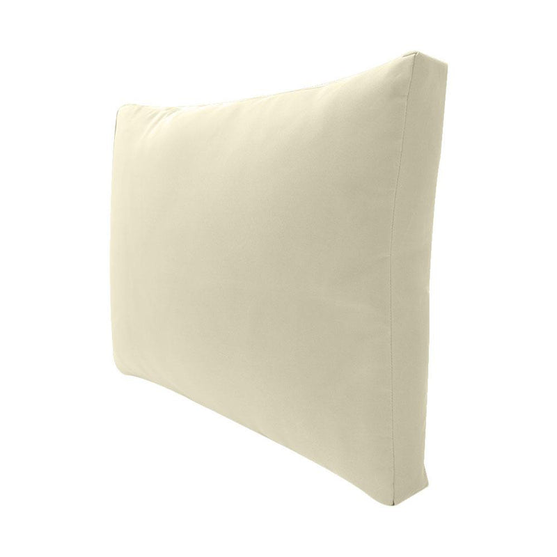 |COVER ONLY| Medium Size 24"x26"x6" Outdoor Deep Seat Cushion with Bolster, Water Repellent, Patio Deep Seat Backrest Cushion Bolster Slipcovers Replacement