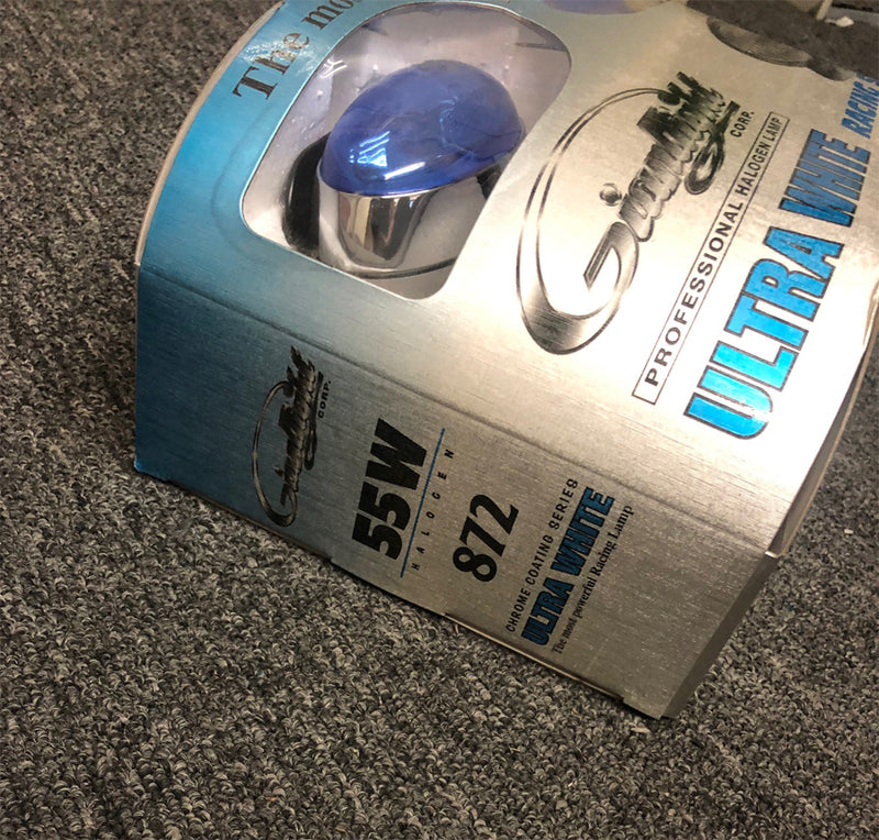 Ultra White Halogen Lamp Flog Light 55W Chrome Coating Car Headlights