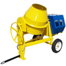 Towable 9 Cubic Feet Cement Mixer 12 Volt  Electric Starter Gas Gasoline Tow Concrete 13HP
