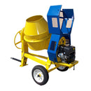 Towable 9 Cubic Feet Cement Mixer 12 Volt  Electric Starter Gas Gasoline Tow Concrete 13HP