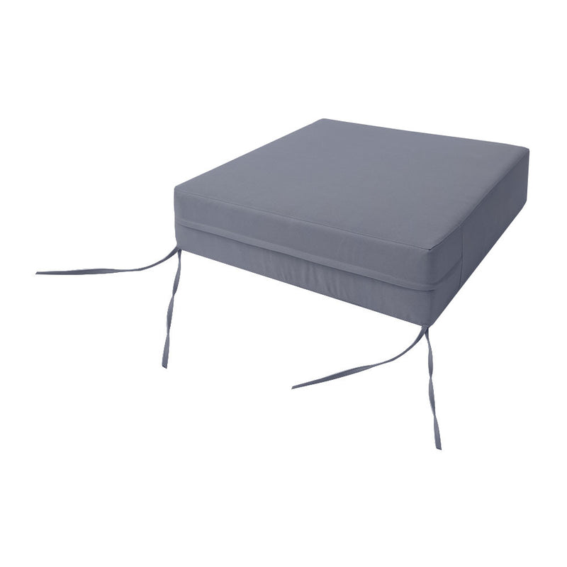 |COVER ONLY| Small Size 23"x24"x6" Outdoor Deep Seat Cushion with Bolster, Water Repellent, Patio Deep Seat Backrest Cushion Bolster Slipcovers Replacement