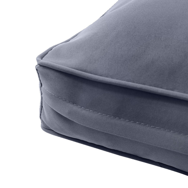 Medium Size 24"x26"x6" Outdoor Deep Seat Cushion, Water Repellent, Patio Deep Seat Backrest Cushion Insert & Cover Set