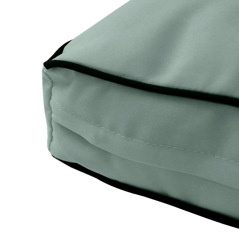 Medium Size 24"x26"x6" Outdoor Deep Seat Cushion, Water Repellent, Patio Deep Seat Backrest Cushion Insert & Cover Set