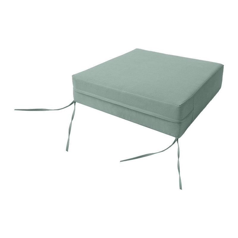 |COVER ONLY| Small Size 23"x24"x6" Outdoor Deep Seat Cushion with Bolster, Water Repellent, Patio Deep Seat Backrest Cushion Bolster Slipcovers Replacement