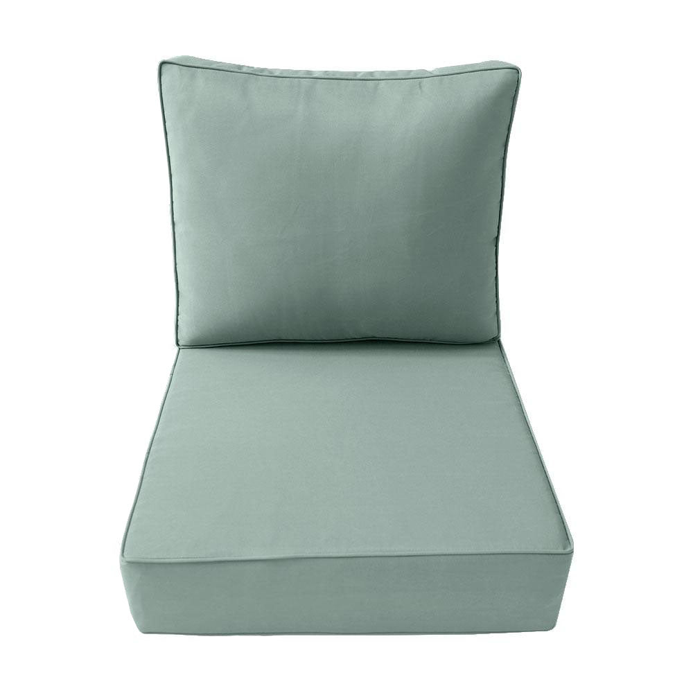 |COVER ONLY| Small Size 23x24x6 Outdoor Deep Seat Cushion , Water Repellent, Patio Furniture Patio Cushion Slipcovers Replacement