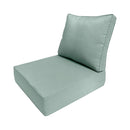 Medium Size 24"x26"x6" Outdoor Deep Seat Cushion, Water Repellent, Patio Deep Seat Backrest Cushion Insert & Cover Set