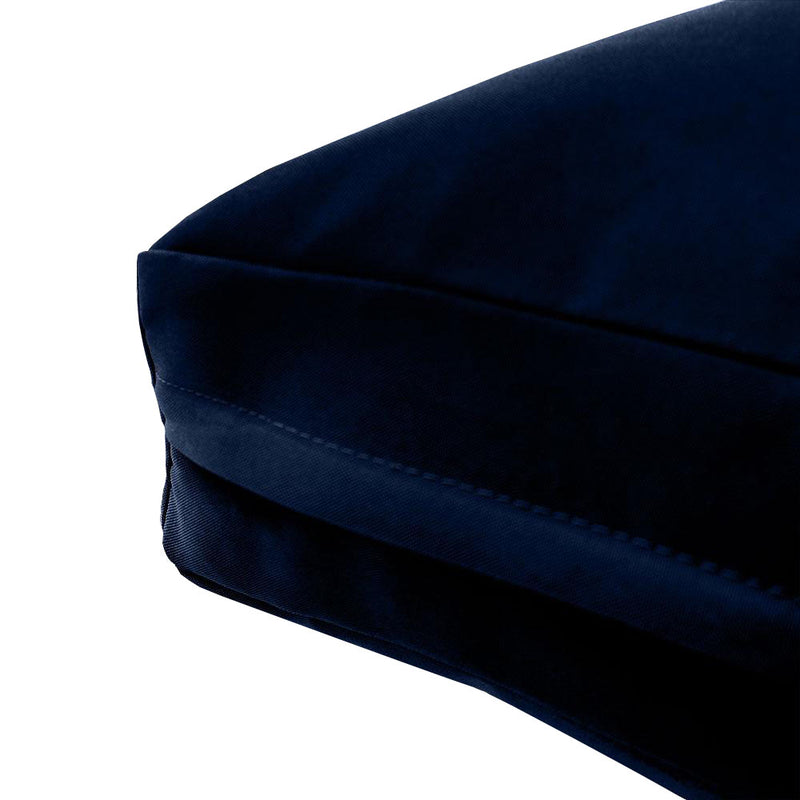 Medium Size 24"x26"x6" Outdoor Deep Seat Cushion, Water Repellent, Patio Deep Seat Backrest Cushion Insert & Cover Set