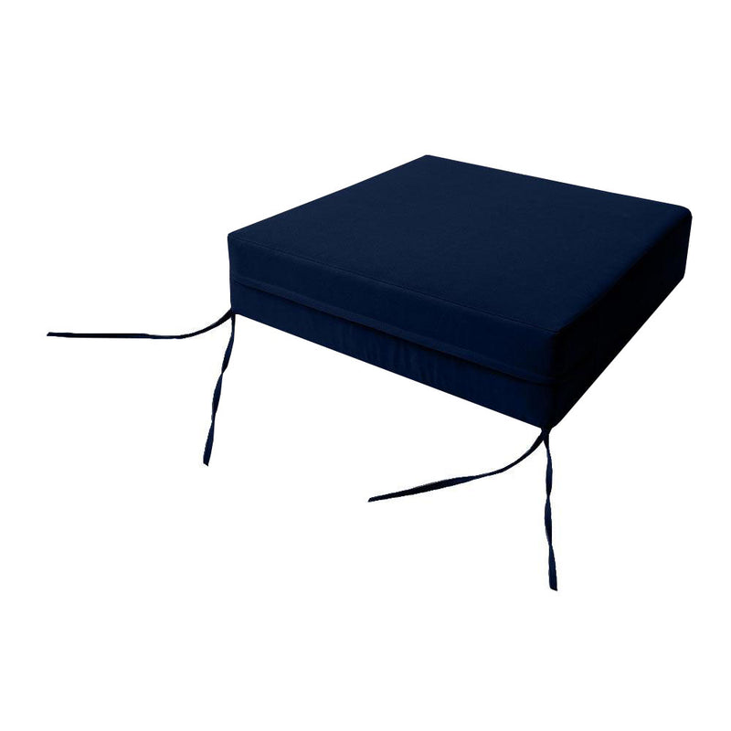 |COVER ONLY| Medium Size 24"x26"x6" Outdoor Deep Seat Cushion with Bolster, Water Repellent, Patio Deep Seat Backrest Cushion Bolster Slipcovers Replacement