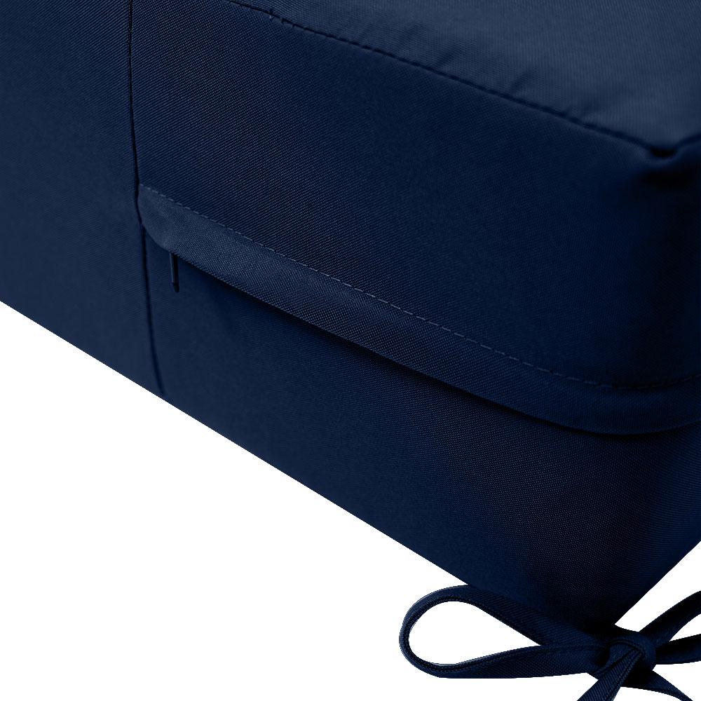 Small Size 23"x24"x6" Outdoor Deep Seat Cushion, Water Repellent, Patio Deep Seat Backrest Cushion Insert & Cover Set