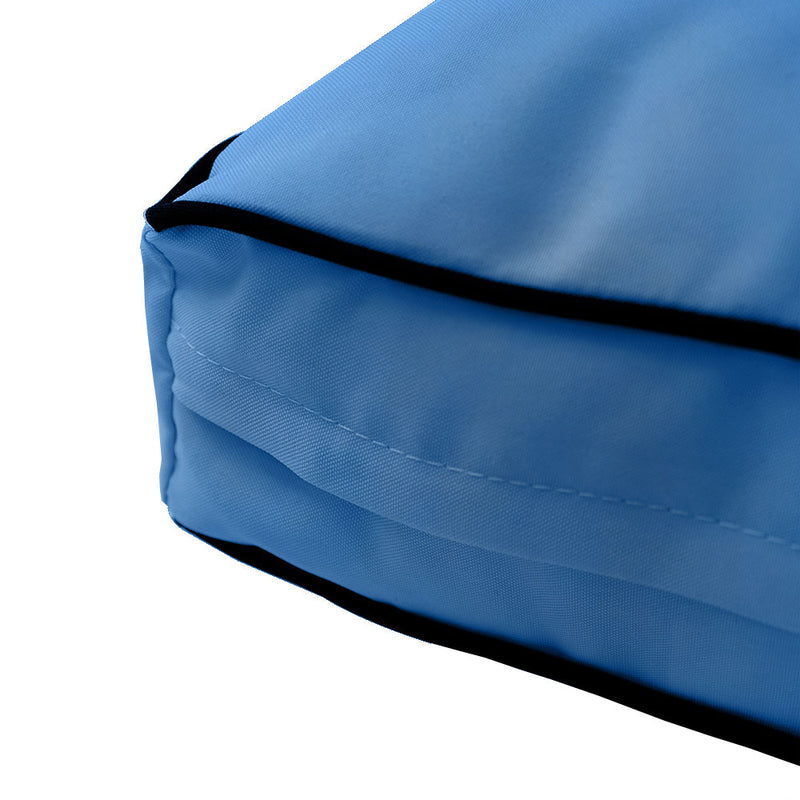 Medium Size 24"x26"x6" Outdoor Deep Seat Cushion, Water Repellent, Patio Deep Seat Backrest Cushion Insert & Cover Set