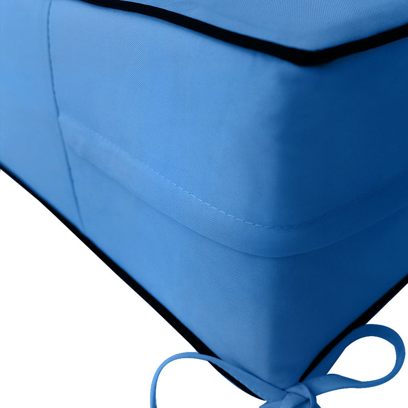 Medium Size 24"x26"x6" Outdoor Deep Seat Cushion, Water Repellent, Patio Deep Seat Backrest Cushion Insert & Cover Set
