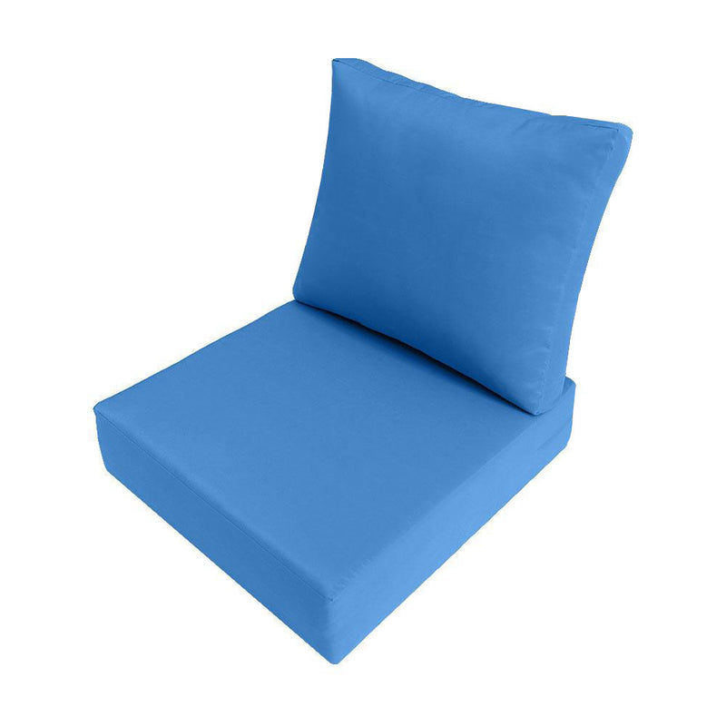 |COVER ONLY| Large Size 26x30x6 Outdoor Deep Seat Cushion with Bolster, Water Repellent, Patio Deep Seat Backrest Cushion Bolster Slipcovers Replacement