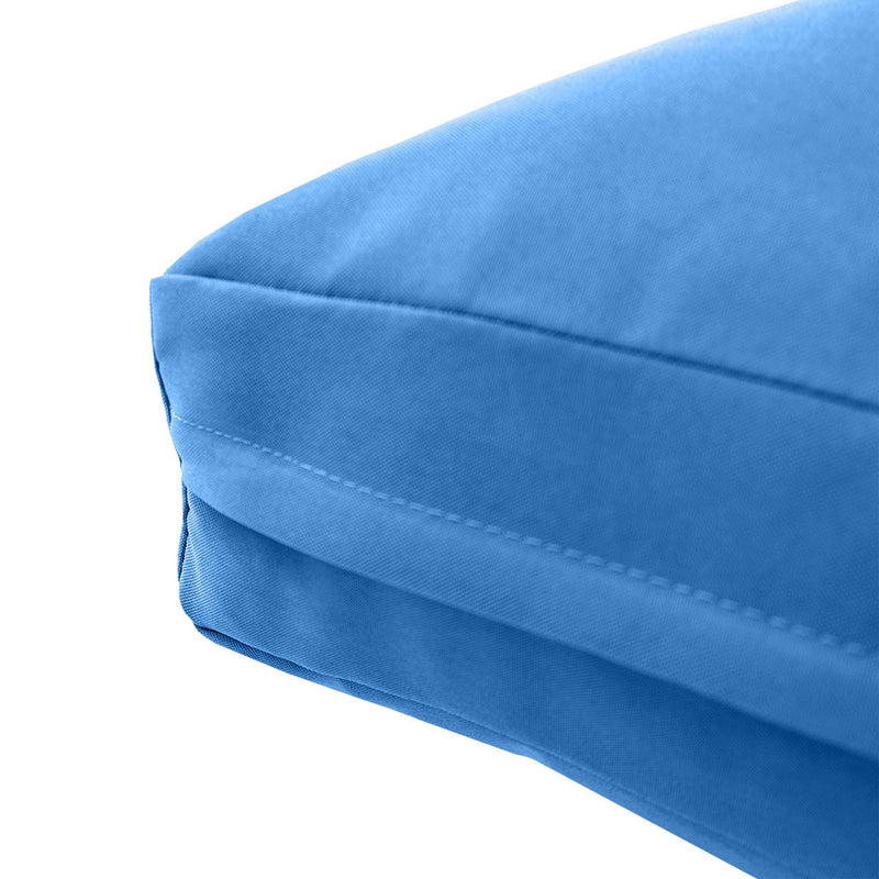 Medium Size 24"x26"x6" Outdoor Deep Seat Cushion, Water Repellent, Patio Deep Seat Backrest Cushion Insert & Cover Set