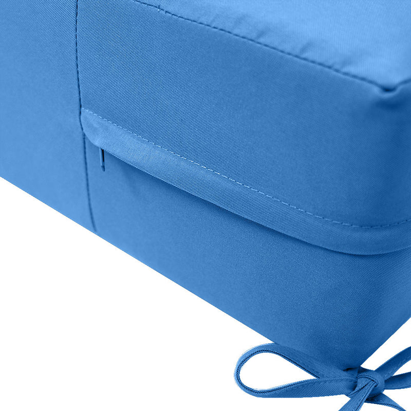 Medium Size 24"x26"x6" Outdoor Deep Seat Cushion, Water Repellent, Patio Deep Seat Backrest Cushion Insert & Cover Set
