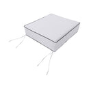 Medium Size 24"x26"x6" Outdoor Deep Seat Cushion with Bolster, Water Repellent, Patio Deep Seat Backrest Cushion Bolster Pillow Insert and Slipcover Set