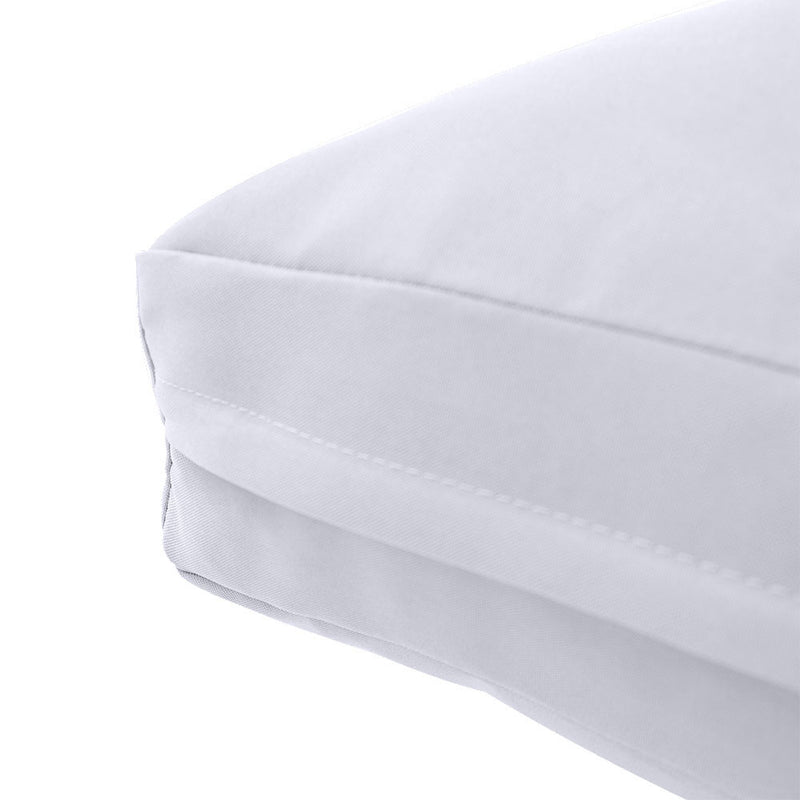 Medium Size 24"x26"x6" Outdoor Deep Seat Cushion, Water Repellent, Patio Deep Seat Backrest Cushion Insert & Cover Set