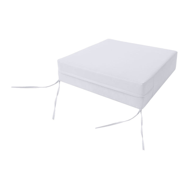 |COVER ONLY| Medium Size 24"x26"x6" Outdoor Deep Seat Cushion with Bolster, Water Repellent, Patio Deep Seat Backrest Cushion Bolster Slipcovers Replacement