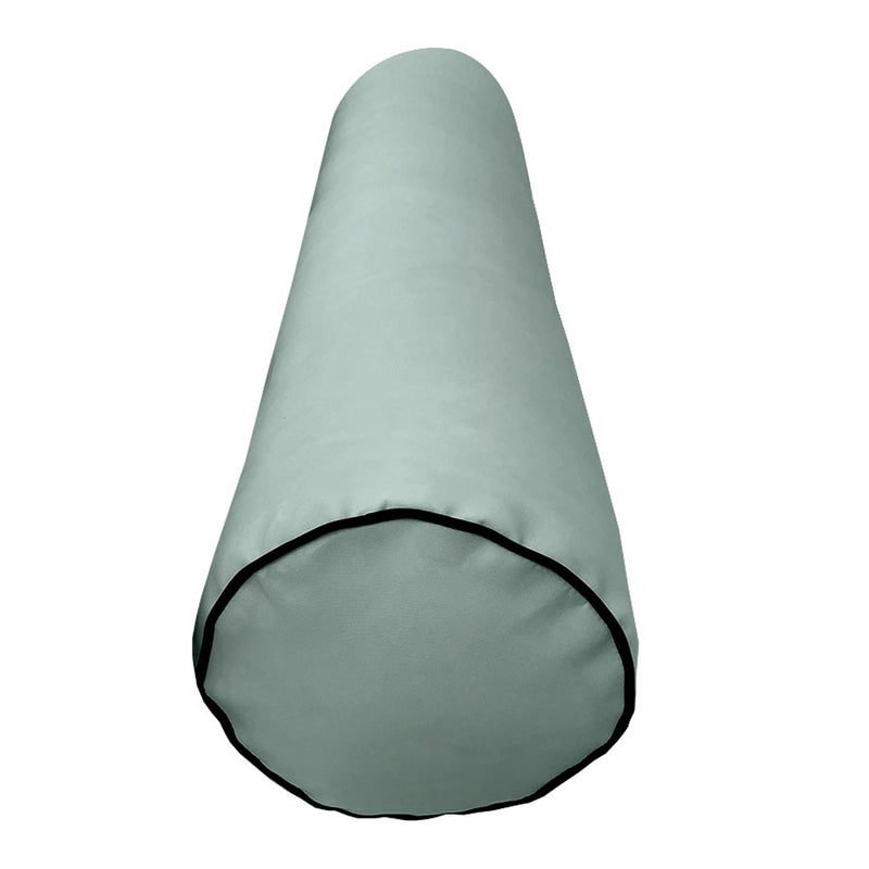 |COVER ONLY| Medium Size 24"x6" Outdoor Bolster Pillow Water Repellent Decorative Bolster Pillow for Porch Swing Couch Sofa Cushion Patio Furniture