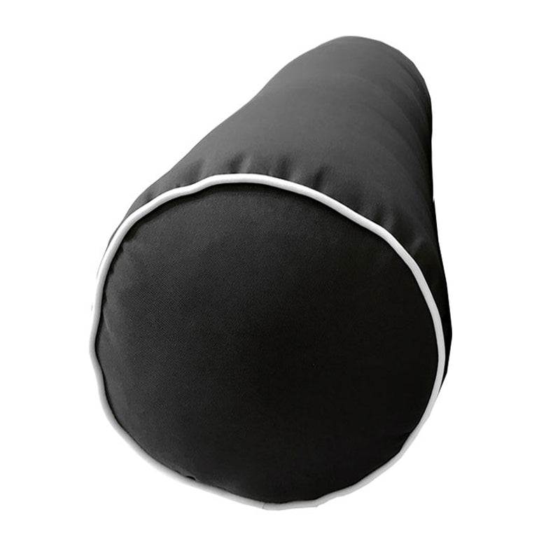 Large Size 26"x6" Outdoor Bolster Pillow Water Repellent Decorative Bolster Pillow Insert and Cover for Porch Swing Couch Sofa Cushion Patio Furniture