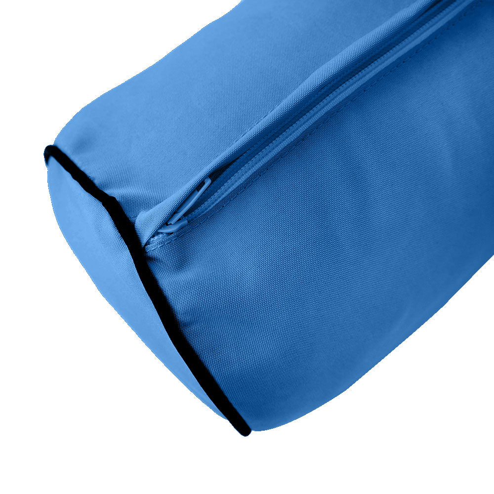 Large Size 26"x6" Outdoor Bolster Pillow Water Repellent Decorative Bolster Pillow Insert and Cover for Porch Swing Couch Sofa Cushion Patio Furniture