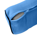 |COVER ONLY| Small Size 23"x6" Outdoor Bolster Pillow Water Repellent Decorative Bolster Pillow for Porch Swing Couch Sofa Cushion Patio Furniture