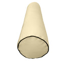 |COVER ONLY| Medium Size 24"x6" Outdoor Bolster Pillow Water Repellent Decorative Bolster Pillow for Porch Swing Couch Sofa Cushion Patio Furniture