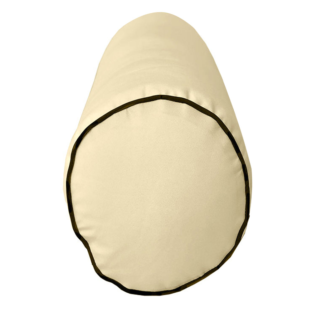 Large Size 26"x6" Outdoor Bolster Pillow Water Repellent Decorative Bolster Pillow Insert and Cover for Porch Swing Couch Sofa Cushion Patio Furniture