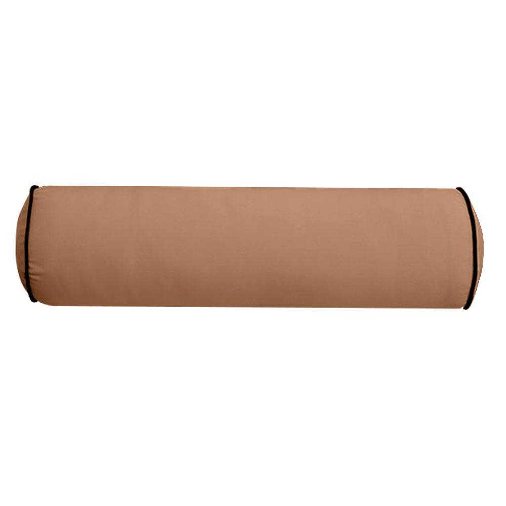 Large Size 26"x6" Outdoor Bolster Pillow Water Repellent Decorative Bolster Pillow Insert and Cover for Porch Swing Couch Sofa Cushion Patio Furniture