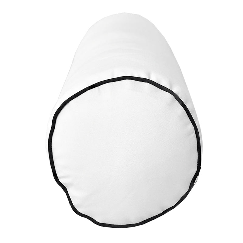 Large Size 26"x6" Outdoor Bolster Pillow Water Repellent Decorative Bolster Pillow Insert and Cover for Porch Swing Couch Sofa Cushion Patio Furniture