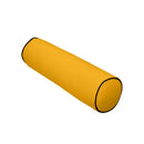 Medium Size 24"x6" Outdoor Bolster Pillow Water Repellent Decorative Bolster Pillow Insert and Cover for Porch Swing Couch Sofa Cushion Patio Furniture