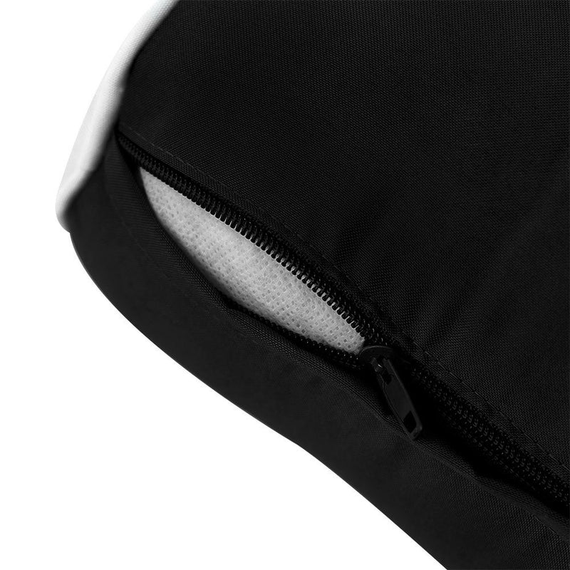 |COVER ONLY| Medium Size 24"x6" Outdoor Bolster Pillow Water Repellent Decorative Bolster Pillow for Porch Swing Couch Sofa Cushion Patio Furniture