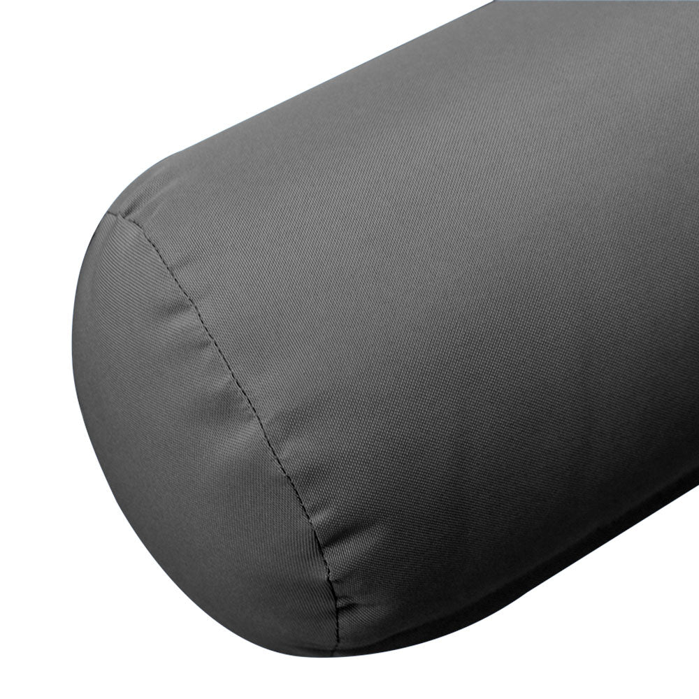 Large Size 26"x6" Outdoor Bolster Pillow Water Repellent Decorative Bolster Pillow Insert and Cover for Porch Swing Couch Sofa Cushion Patio Furniture
