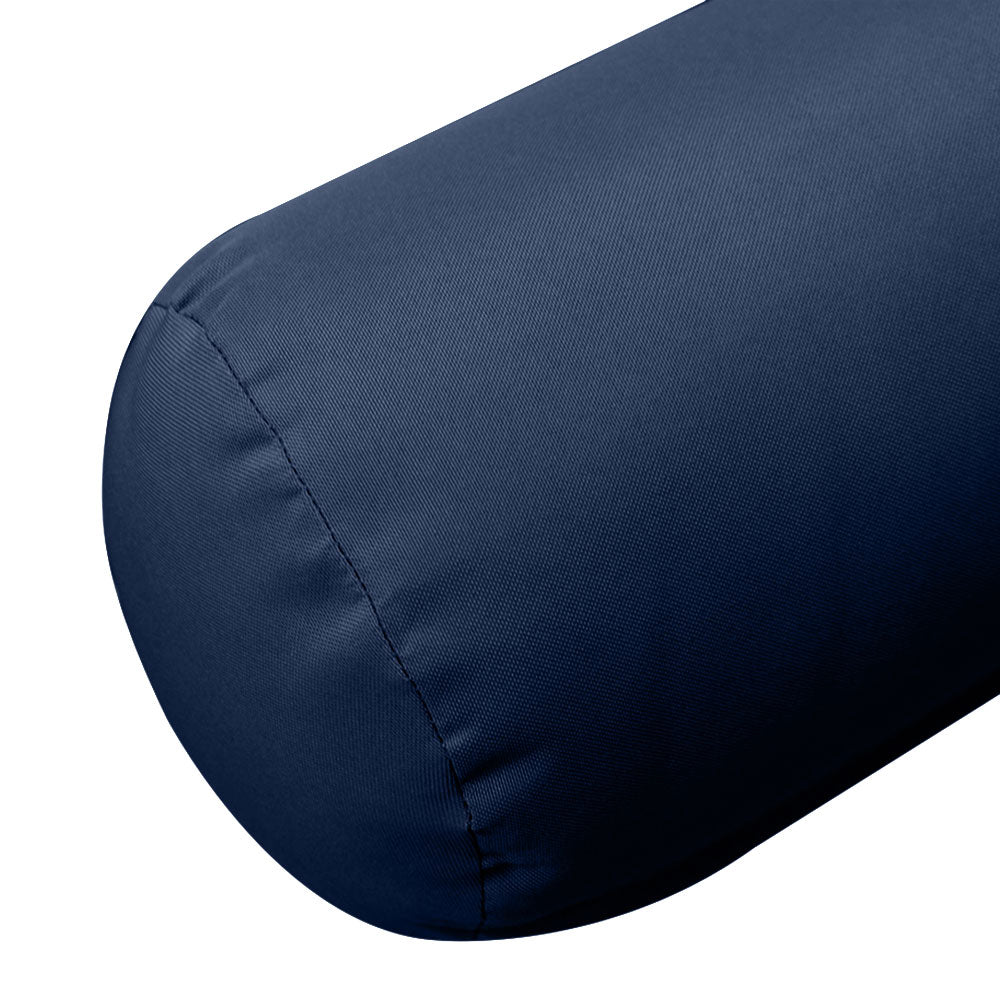 Large Size 26"x6" Outdoor Bolster Pillow Water Repellent Decorative Bolster Pillow Insert and Cover for Porch Swing Couch Sofa Cushion Patio Furniture