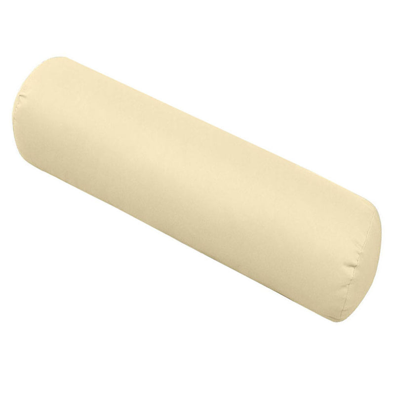 |COVER ONLY| Medium Size 24"x26"x6" Outdoor Deep Seat Cushion with Bolster, Water Repellent, Patio Deep Seat Backrest Cushion Bolster Slipcovers Replacement