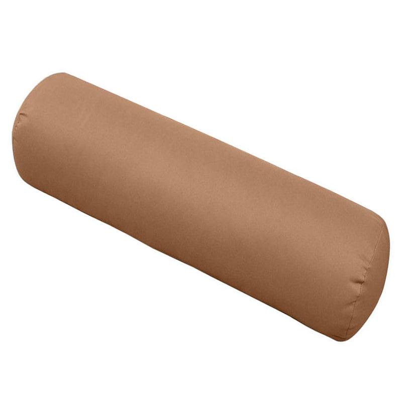 |COVER ONLY| Medium Size 24"x26"x6" Outdoor Deep Seat Cushion with Bolster, Water Repellent, Patio Deep Seat Backrest Cushion Bolster Slipcovers Replacement