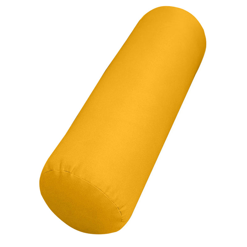 |COVER ONLY| Medium Size 24"x6" Outdoor Bolster Pillow Water Repellent Decorative Bolster Pillow for Porch Swing Couch Sofa Cushion Patio Furniture