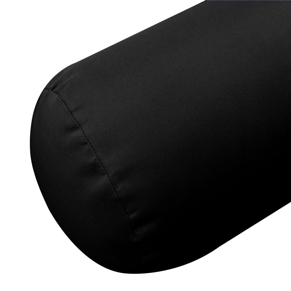 Large Size 26"x6" Outdoor Bolster Pillow Water Repellent Decorative Bolster Pillow Insert and Cover for Porch Swing Couch Sofa Cushion Patio Furniture