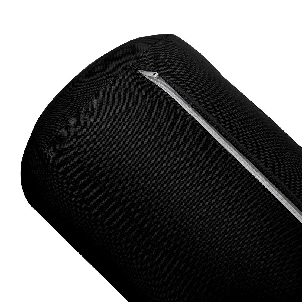 Large Size 26"x6" Outdoor Bolster Pillow Water Repellent Decorative Bolster Pillow Insert and Cover for Porch Swing Couch Sofa Cushion Patio Furniture