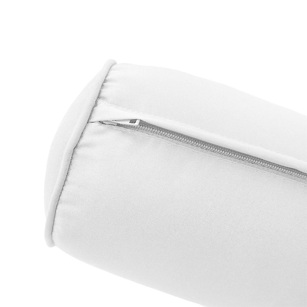Large Size 26"x6" Outdoor Bolster Pillow Water Repellent Decorative Bolster Pillow Insert and Cover for Porch Swing Couch Sofa Cushion Patio Furniture