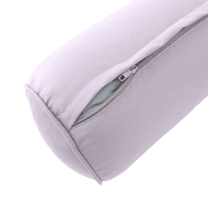 Large Size 26"x6" Outdoor Bolster Pillow Water Repellent Decorative Bolster Pillow Insert and Cover for Porch Swing Couch Sofa Cushion Patio Furniture