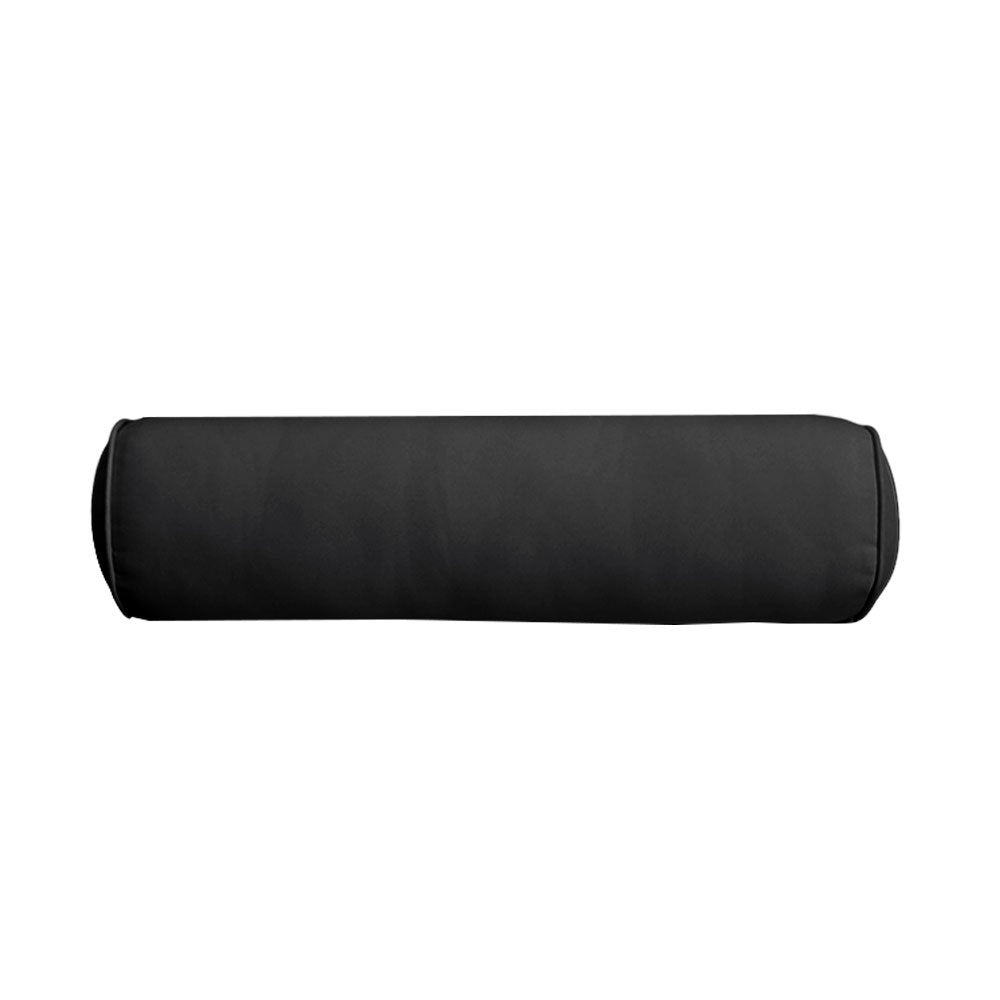 Large Size 26"x6" Outdoor Bolster Pillow Water Repellent Decorative Bolster Pillow Insert and Cover for Porch Swing Couch Sofa Cushion Patio Furniture