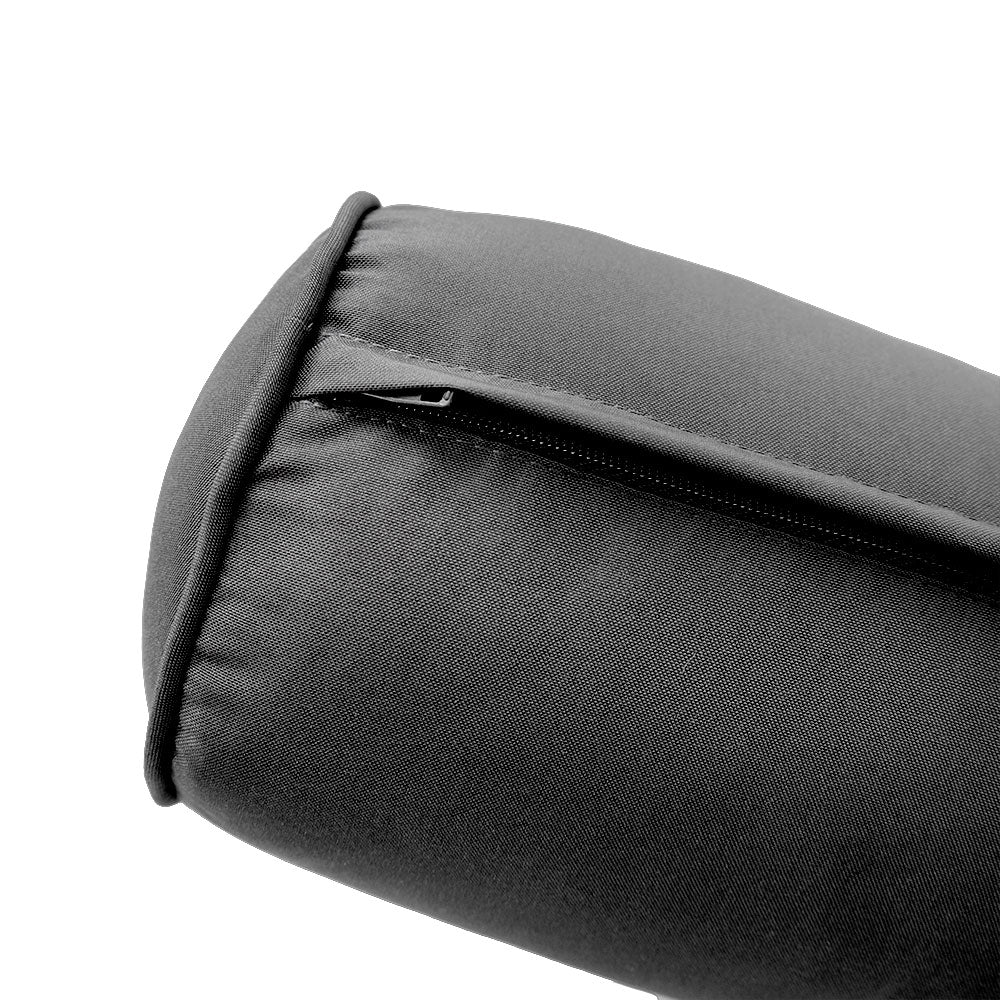 Large Size 26"x6" Outdoor Bolster Pillow Water Repellent Decorative Bolster Pillow Insert and Cover for Porch Swing Couch Sofa Cushion Patio Furniture
